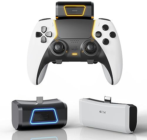 pour Le Chargeur de la Manette de Jeu sans Fil PS5 Elite Pack Batterie,Pack Batterie pour la Manette PS5 Elite, 1900mAh Charge Rapide, Chargeur Portable sans Fil, Accessoires Ps5