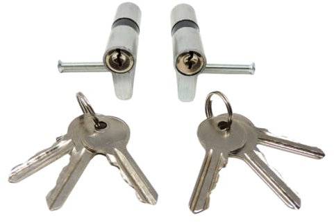 Cylindre profilé Euro 60 mm 2 pièces à fermeture identique - Haute sécurité et installation facile. Parfait pour les ménages et les entreprises avec plusieurs portes.