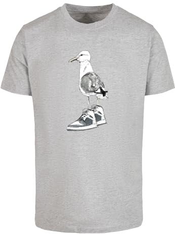 Mister Tee Herren Seagull Sneakers Tee Heather Grey, 4XL