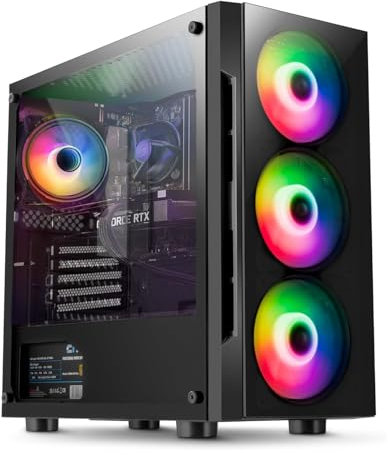 RGB | Gaming PC, AMD Ryzen 5 CPU 4.2GHz • Radeon™ Graphics • 16GB RAM • 1TB + 256GB SSD • WIFI • Windows 11 Pro