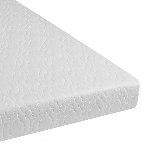 Brillars Baby Travel Cot Mattress – Extra Thick & Breathable with Quilted Removable Cover | Fits Most Toddler Cots Bed (160 x 80 x 10 cm)