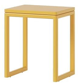 Kleiner Beistelltisch Outdoor Camping, Freistehendes Regal für Roboter-Staubsauger, Aufbewahrungsdisplayregal for Das Wohnzimmer, Mobiles Aquariumregal(Yellow)
