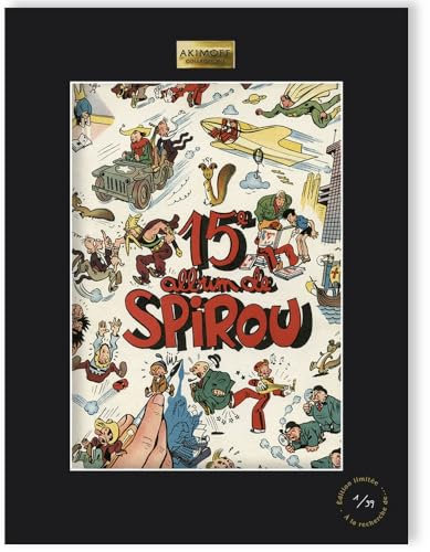 Poster Kollektion Akimoff Spirou & Fantasio, Alle mit Spirou (30 x 40 cm)