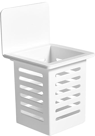 Cabilock Wall Mount Chopsticks Storage Cage Wall Hanging Cutlery Holder for Kitchen Multi-functional Chopstick Rack Container