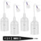 AUAUY 4Pack Portalamparas E27 con Cable, Portalamparas E27 Techo, Portalámparas para Obras de Construcción E27+Comprobador de Tensión VDE, Casquillo E27 con Cable para Obras Construcción E27, Blanco