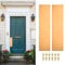 sourcing map 2pcs Door Push Plate, 4 x 16 Inches Anodized Aluminum Push Door Plate Door Kick Plate, 1.5mm (1/16 Inch) Thickness, for Exterior Front Door or Back Door, Gold