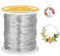 VynyQoo 1mm(18 Gauge) Aluminum Craft Wire, 56M Flexible Bendable Jewellery Wire, Wire for Jewellery Making, for DIY Floral Making, Sculpting Wire, Craft Supplies, Jewellery Making, Weaving (Silver)