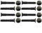 Hardware-Pack, komplett 16 Stück Schrauben und Muttern für Skating-Bedürfnisse (schwarz, M5 × 30 mm)