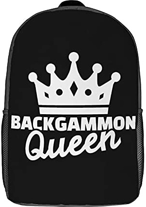 Stylische Rucksäcke Brettspiel Backgammon Rucksack wasserdichte Schulrucksack Für Camping, Geschenk, Büro, 42X32X14Cm