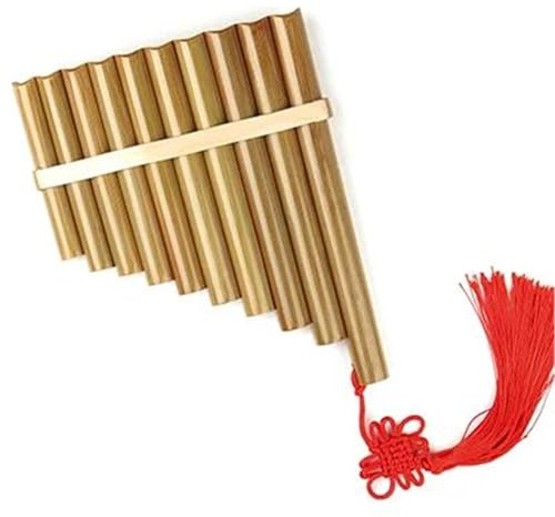 Pan Flute Handmade Musical Instrument 10 Pipes Pan Flute C Key(Type8)