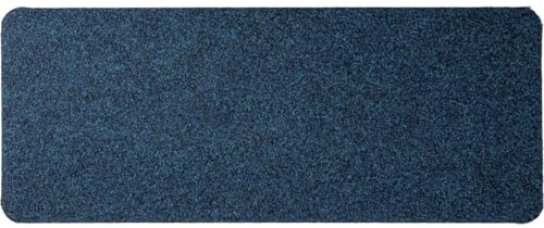ANRO Schuhparkplatz Fußmatte rutschfest Fußabtreter Schmutzfangmatte Indoor Sauberlaufmatte schmal Abtropfmatte für Eingang Uni Blau 25 x 100 cm