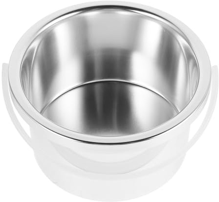 Pot de Chauffe-cire de Rechange 105mm en Alliage D'aluminium | Coupe Intérieure Argentée, Usage Épilation et Cire , Compatible Machine à Cire