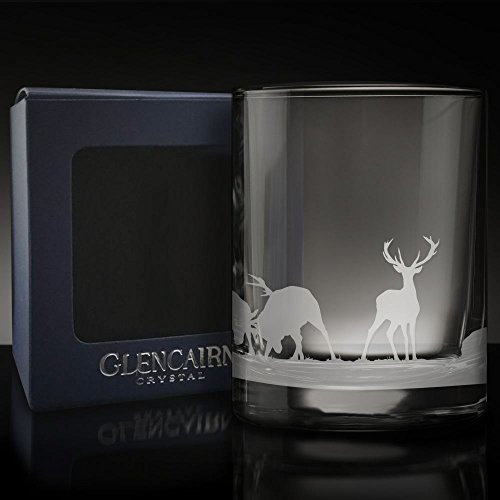 GLENCAIRN Whiskyglas mit Schottenhirsch Skyline geätzt 17 cl