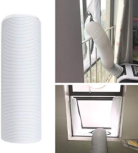Manguera del Aire Acondicionado Piezas de Repuesto del Tubo Flexible de la Manguera de Escape del Aire Acondicionado Universal Portátil(13cm*1.5M)