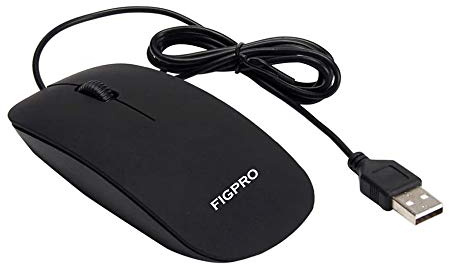Wired Usb Optical Mouse For Pc Laptop Computer MAC WINDOWS LINUX Scroll Wheel Black Mice