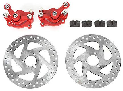 ATV-Zubehör, Qiilu Hydraulische Bremsen, 140 mm Gas hinten Scheibenbremssattelkissensatz Passend für Elektroroller ATV
