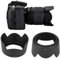 Bindpo HB-34 Gegenlichtblende, Kameraobjektiv Sonnenschutz Regenschutz Abdeckung Ersatz 52 mm für Nikon AF-S DX 55-200mm F/4-5.6G IF-ED, 85mm F/3.5G