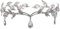 Hochzeit Kristall Kopfschmuck, Strass Blatt Hochzeit Krone Stirnband, Strass Crystal Bridal Tiara für Hochzeit Abschlussball Geburtstag, Hair Pin Hochzeitsparty