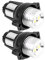 Kuuleyn Angel Eyes LED Light, 2 Stück 12 W LED Angel Eyes Halo Ring Marker Light für E90 E91 05-08 Autolampen