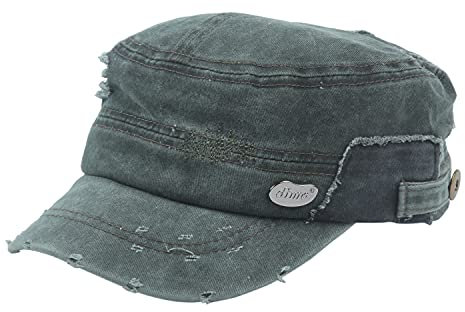 dimo accessoires Cap - Lässiges Army Cap im Used Style (220) (Oliv, l/XL)