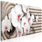 decomonkey Bilder Blumen Orchidee 135x45 cm 1 Teilig Leinwandbilder Bild auf Leinwand Vlies Wandbild Kunstdruck Wanddeko Wand Wohnzimmer Wanddekoration Deko Blumen Orchidee