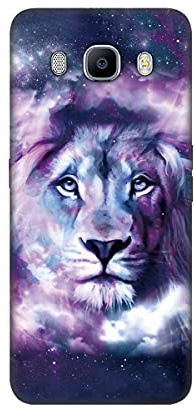DiaryTown Case Kompatibel mit Samsung Galaxy J5 2016 Hülle, Ultra Dünn Silikon Schwarz Hüllen mit Tier Muster Motiv Stoßfest Handyhülle Samsung J5 2016 Schutzhülle für Mädchen Junge, Rosa Löwe