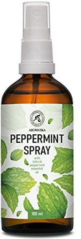 Pfefferminz Aromaspray 100 ml - Aromaspray mit ätherischem Pfefferminzöl - Aromatherapie Raumspray - Spray zur Aromatisierung der Luft - Raumnebel - Kissen- und Leinenspray - Raumduft - Duftspray