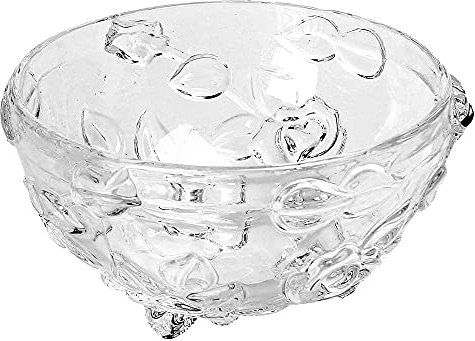 URBN-CHEF Footed Clear Glass Sweet Bowl Sugar Cubes Decoration Jar Holiday Xmas Gift Decor