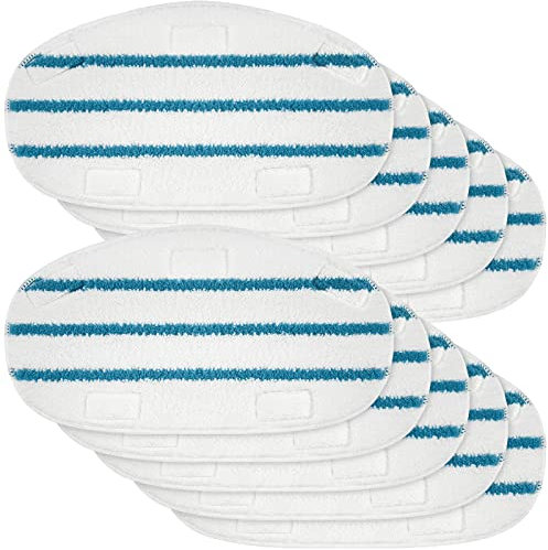 MXZONE 10 Pack Replacement Steam Mop Pads Cleaning Pad Fit for PurSteam ThermaPro Steam Mop Cleaner10-in-1