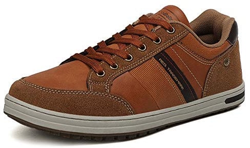 AX BOXING Freizeitschuhe Sneaker Herren Leichte Herrenschuhe Walkingschuhe Atmungsaktiv Sportschuhe Größe 41-46 EU(Braun 0257, 44 EU)