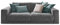 KAWOLA Big Sofa Cordsofa 2-Sitzer Madeline - Megasofa Couch Grau, Gepolstert, Relaxsofa 230x60x120 (BxHxT), Lounge Sofa Wohnzimmer Design