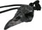 Nupuyai Black Crow Skull Carving Crystal Stone Pendant Necklace for Men Women, Natural Agate Geode Raven Skull Jewellery with Adjustable Cord