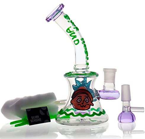 Mimi Bong Glass Bong for Smoking Bong Bowl 14.5mm Height 16.5cm 250g Recycling Tornado Filter Glass Water Bong hookahs Oil Rig Bongs