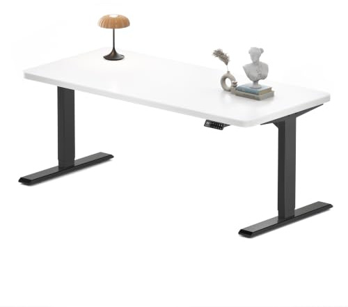 MAIDeSITe S2 Pro Höhenverstellbarer Schreibtisch 160 x 80 cm, 2 Motoren | Schreibtisch Höhenverstellbar, 25 mm Einteilige Tischplatte, Traglast 160 kg, 4 Memory-Steuerung, Sitz-Steh-Erinnerung, USB-C