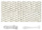 HERILIOS Balkon Sichtschutz, Balkonabdeckung 220 g/m² Innen Balkonverkleidung UV-Schutz (210Größen&21Farben) Ohne Bohren mit Ösen Kabelbinder und Kordel für Terrasse, Rattan Muster 60X600CM