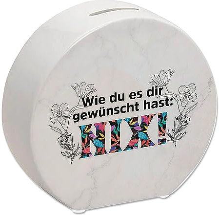 Nichts gewünscht Spardose mit Spruch Wie du es dir gewünscht hast NIX eine Bunte Sparbüchse für wunschlos glückliche Nix Sparschwein Nichts Geschenke dekorativ