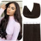 Benehair Tape in Extensions Echthaar, Invisible Tape Extensions Echt Haar, 20Pcs 30g Haarverlängerung Echthaar Tapes, Remy Natural Tapes Extensions Echthaar, 50 CM Dunkel Braun #2