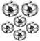 VILLCASE Jingle Bells Christmas Decorative Bells Farmhouse Tree Ornaments Bag Bells Silver 50mm DIY Crafts The Bell Pet Decorate Handmade Accessories Craft Silver Bells