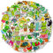 AUCEKO 50 Stück Kaktus Aufkleber Pack Cactus Sticker Set wasserdichte Vinyl Sticker für Laptop Kinder Autos Motorrad Fahrrad Skateboard Gepäck Koffer Computer Aufkleber Graffiti Decal