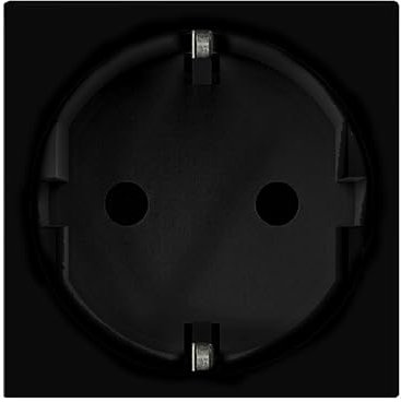 Livolo Module halbe und ganze Einsätze für Bodentanks Tischtanks Wandsteckdosen Einbau Steckdose, USB, TV, Sat, Netzwerkdose, etc (Einsatz Steckdose VDE LG-77211-12 Schwarz)