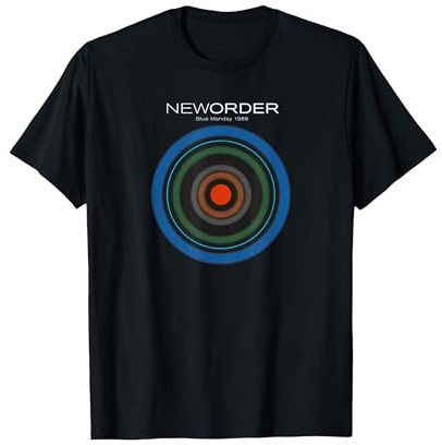 New Order Blue Monday 88 Camiseta, Hombre, Negro, L
