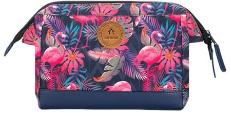 CABAIA - Trousse de Toilette Homme et Femme - Ouverture Grand Angle avec 2 Poches intérieures - Organisateur de Voyage Pratique et Résistant - Vanity avec Un Design Français, Exclusif et Original