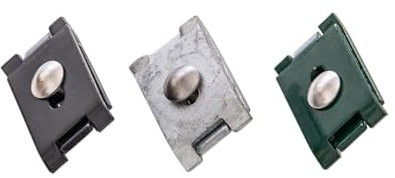 Maxhome24 | 5X Flachverbinder | Zaunverbinder | Zaun | Halter | Doppelstabmattenzaun | Zubehör | Anthrazit