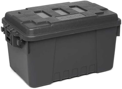 Plano Sportler-Kofferraum, klein, 53 l, Anthrazit, Militärqualität, Aufbewahrungsbox mit Deckel, robust, groß, für Camping und Armee, perfekt für Jagd, Paintball, Airsoft oder zur Aufbewahrung zu