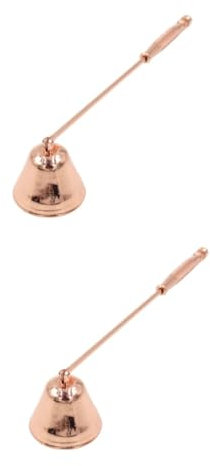 Amosfun 2stücke Candle Extinguisher Gold Kerzenlöscher Mit Wick Dipper Für Teelichter Langlebig Vermeidung Von Rußbildung Und Verlängerung Brenndauer Für Kerzenliebhaber