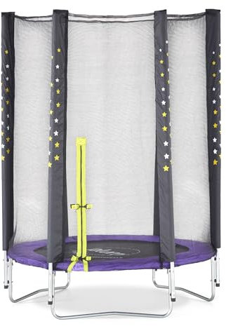 Plum Play 4ft Junior Trampoline with Safety Enclosure, Indoor Outdoor Jumping, 3-5 Years, Stable Safe Durable, Kids Active Play for Compact Spaces, Mini Trampoline Birthday