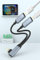 【Apple MFi Certified】Lightning to Dual Lightning Headphone Jack and Charger Cable Adapter, 2-in-1 iPhone Splitter Audio and Charge Adapter Dongle for iPhone 14/13/12/11
