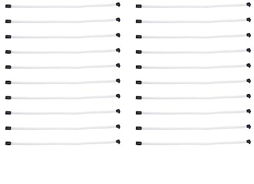 Hundnsney - Cable de Datos (50 cm, SATA 3.0 III, SATA3, 7, SSD de ángulo Recto, 6 GB, Cable de Datos para Disco Duro con de Nailon, Color