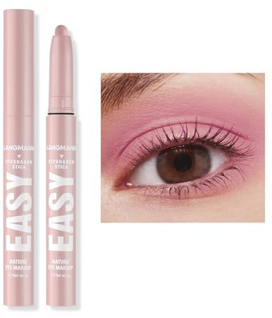 Lidschatten-Stift, Wasserfester Langanhaltender Lidschattenstift, Cremig-Mattes Augen-Makeup-Set, Natürliche und Schimmernde Farbtöne Konturenstift, Perfekte Geschenke für Frauen (#1)