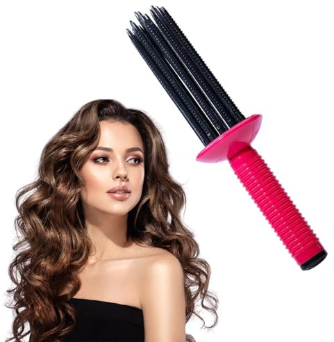 Lithyc Curling Roll Comb - Curl Comb - Curling Brush -Tragbarer Lockenwickler,der Nicht Erhitzt Werden Muss, Kann und für Die Erstellung VoluminöSer Frisuren Geeignet Ist